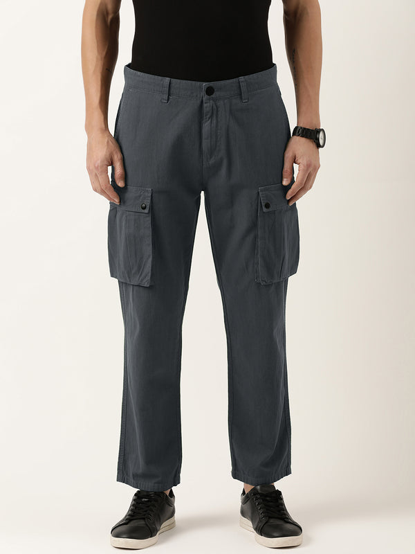 Men Relaxed Cargo Trousers