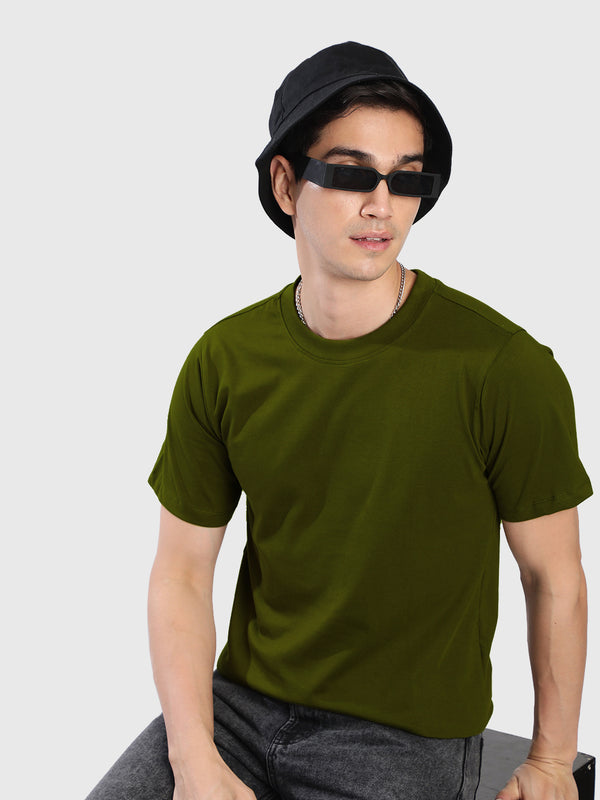 Men Solid T-Shirt