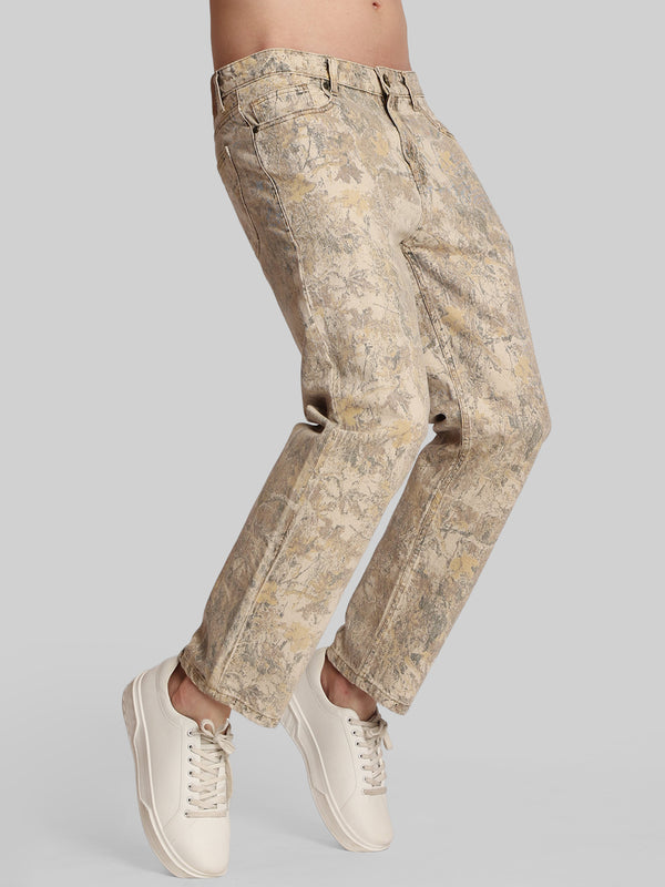 Men Relaxed Printed Jeans