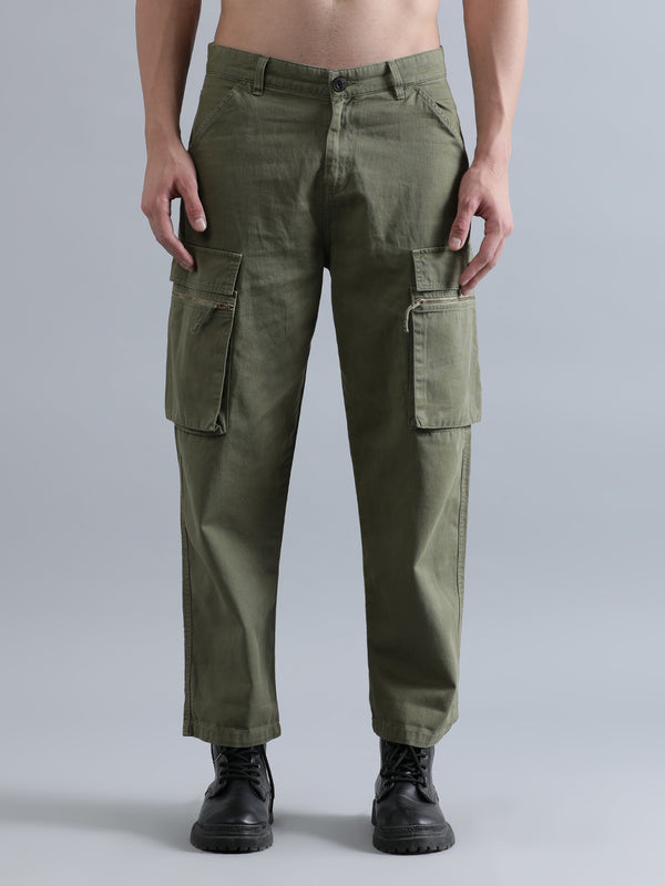 Men Loose Cargo Trousers