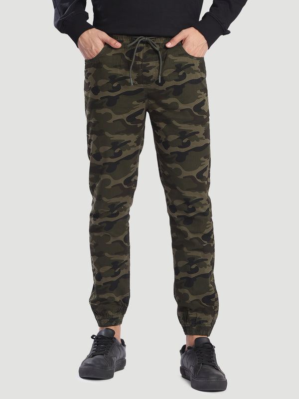 Men Slub Lycra Cargo Jogger