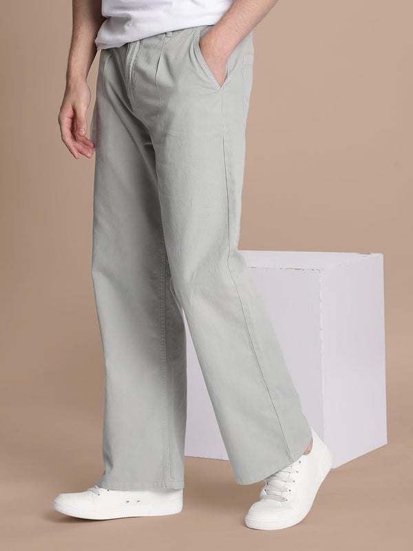 Men Grey Trousers