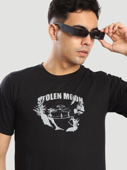 Men Regular Fit Grahic print T Shirt