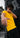 Men Yellow Solid Cotton T Shirt