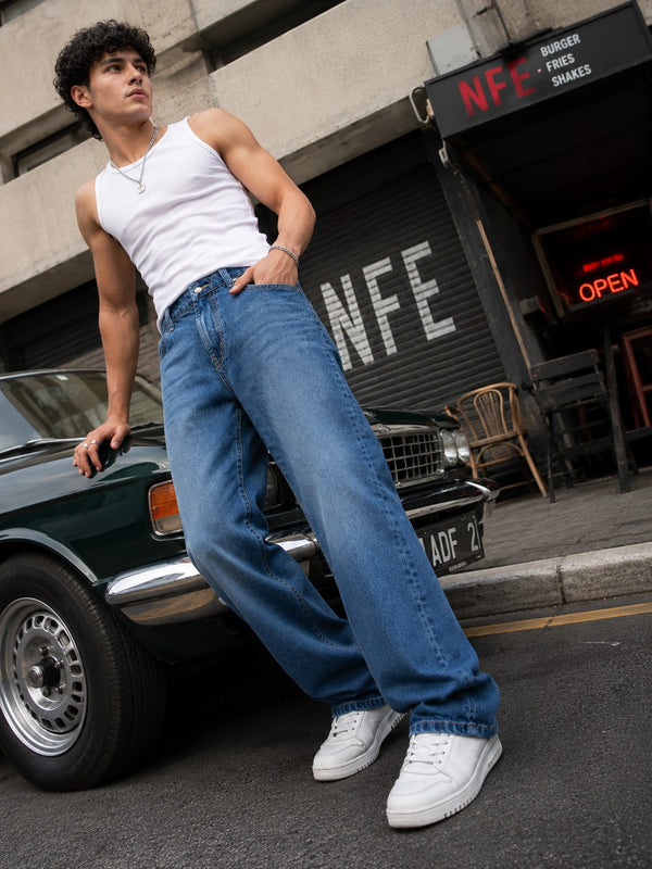 Men Relaxed Denim Trouser