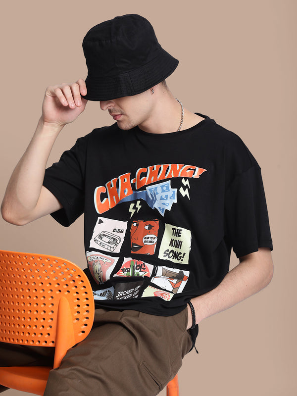 Men Cha Ching Graphic Print T shirt