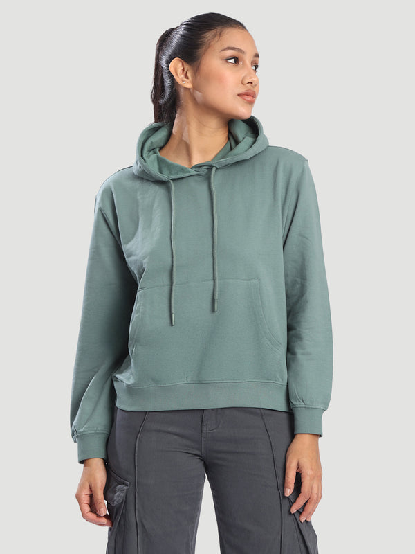 Women Kangaroo Pocket Hoodie