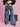 Women Sustainable Blue Wide-Leg Cargo Jeans