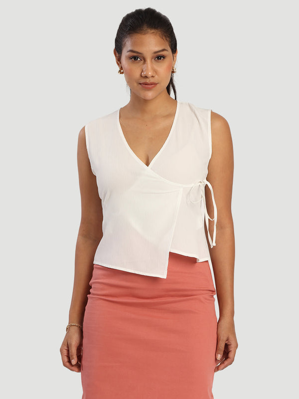 Women Over lap Top with side knot
