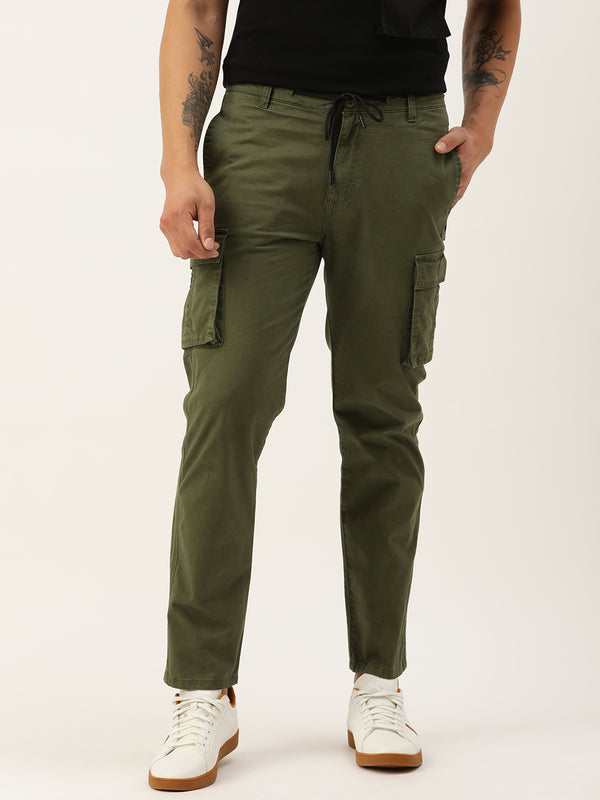 Men Regular Cargo Trousers