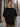 Men Black Oversize Embroided T-Shirt