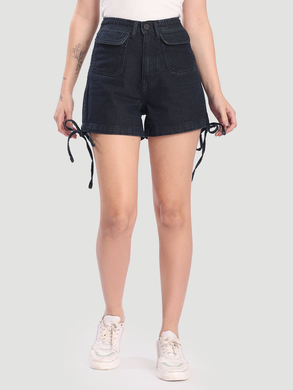 Women Tinted Relax Fit Cargo Shorts