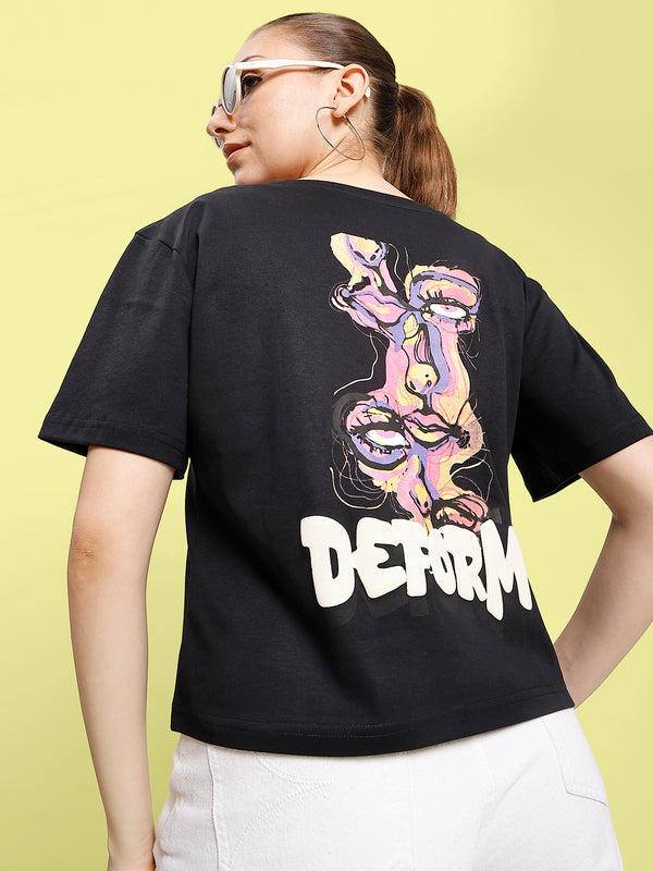 Women Black T-Shirt