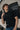 Men  Black Solid Cotton T Shirt