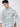 Men Green and Blue Floral Printed Slub Texture Shirt