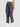 Womens cargo trouser with slanted pockets and front cut and sew till hem line