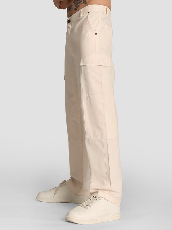 Men Straight Cargo Casual Trouser