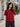 Women Red Oversized T-shirt