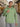 Men Relaxed front zipper Graphic print Olive hoodie