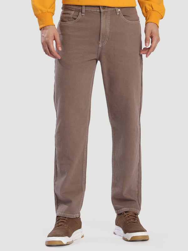 Men Relaxed Coloured Jeans