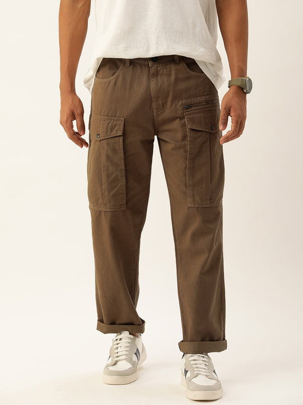 Men Relaxed Cargo Trousers