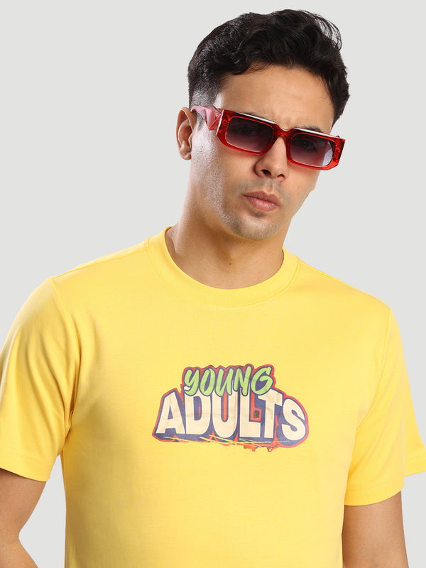 Men Regular Fit Grahic print T Shirt
