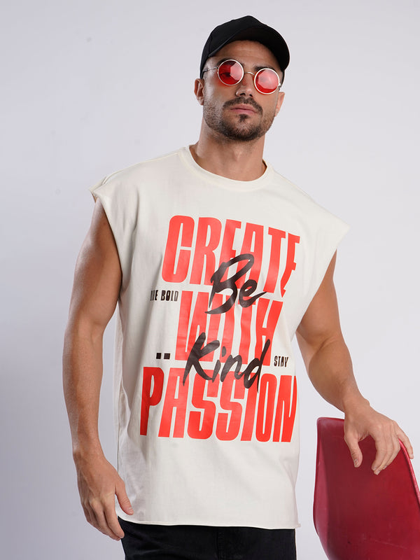 Men Relaxed Street wear Sleeveless T-Shirt