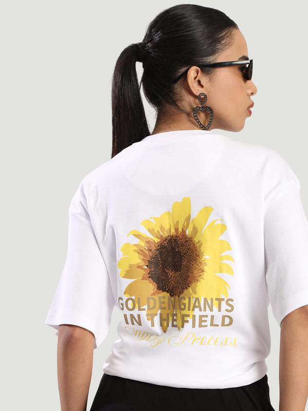 Women Cotton Sleeve T-Shirt With Graphics