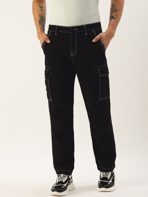Men Relaxed Cargo Trousers