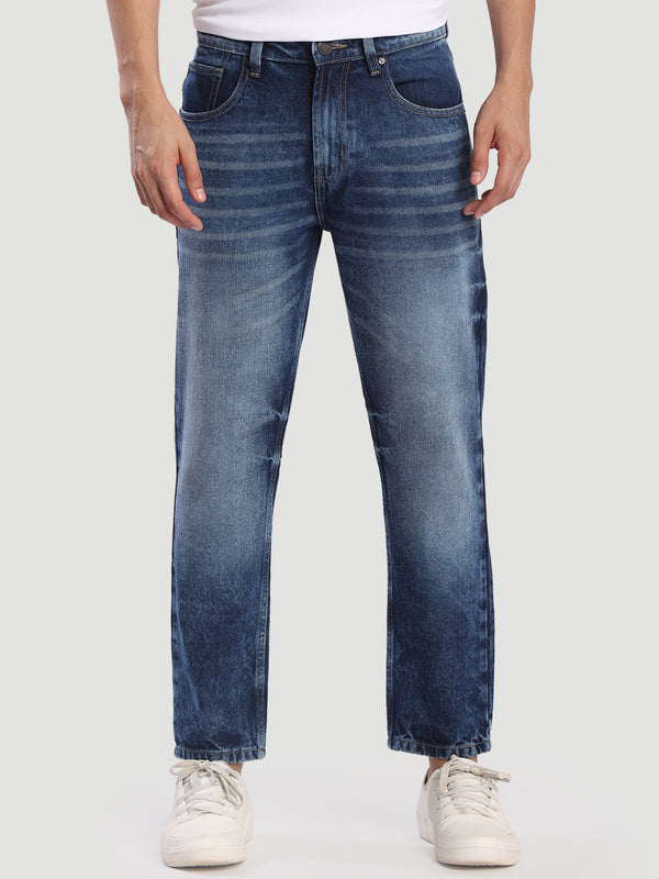 Men Relaxed Heavy Washed Jeans