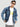 Men hooded washed oversize denim jacket
