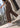 Women Brown Carrot Fit Contrast Stitch Cargo Trousers