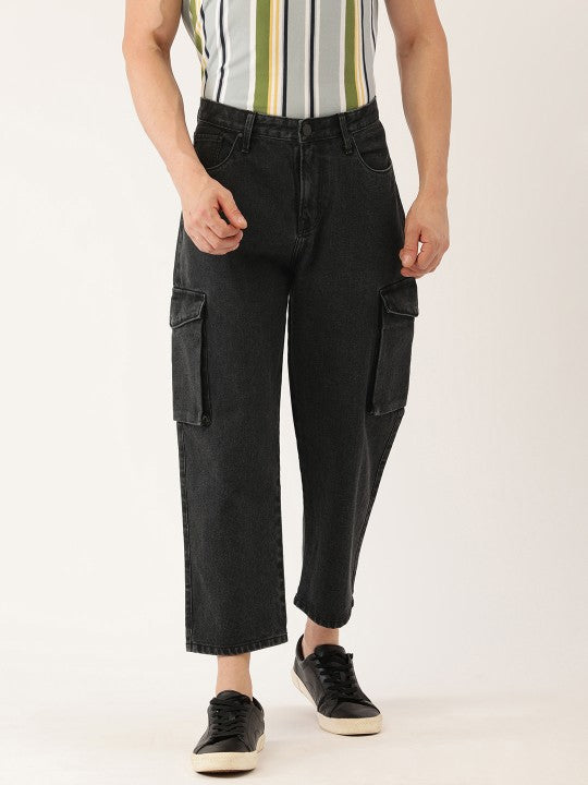 Men Loose Cargo Trousers