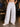 Men White Solid Wide-Leg Denim Jeans