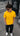 Men Yellow Solid Cotton T Shirt