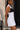 Women White Plunge Neck Bow Dress