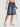 Women Light Fade Relax Fit Denim Cargo Short