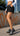 Women Black High-Rise Solid Cargo Shorts