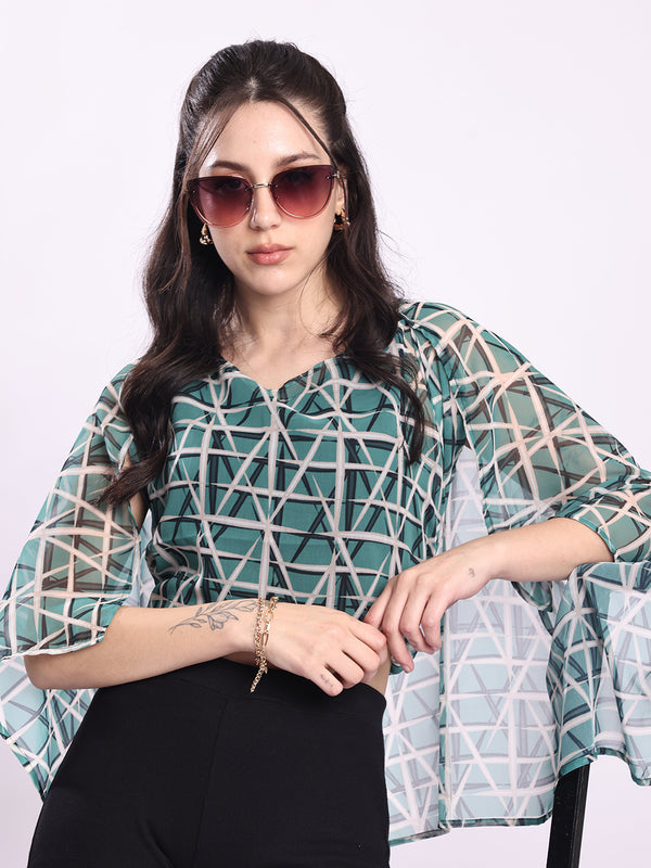 Women See Through Kaftan Multipurpose Top