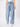 Women Light Blue Washed Relax Fit Jeans with Side-seam Detailing
