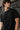 Men Black Solid T-Shirt with Raglan Sleeves