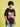 Men Black Typography Printed Oversized T-Shirt