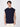 Men Navy Solid Sleeveless Oversized Tshirt