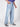 Men Blue Light Fade Wide Leg Jeans