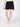 Women Navy Textured Shorts with Side-snap Detailing