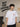 Men White Printed Oversized T-Shirt