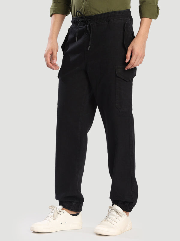 Men Relaxed Cargo Denim Jogger