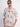 Men White and Brown Floral Printed Slub TextureShirt