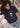 Women Navy Blue Oversize Floral Graphic Printed T-Shirt