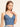 Women Shoulder Straps Sleeveless Smocked Denim Corset Crop Top